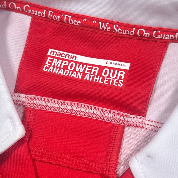 Macron Team Canada Womens Rugby WXV 2023 Red Jersey Womens Large - Picture 9 of 12